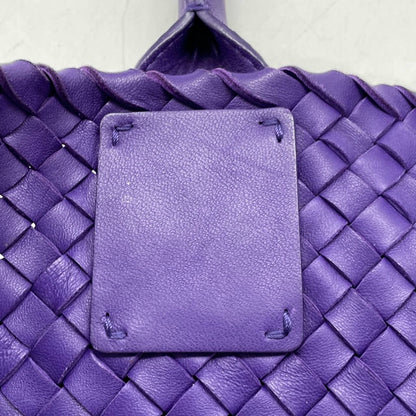 Bottega Veneta Cabat Large Intreccio Leather Tote Bag Purple with Pouch 40cm