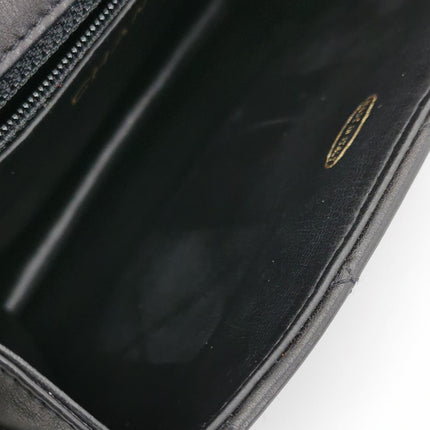 Chanel Vintage Belt Bag Mini Black Lambskin Leather Gold-tone Hardware