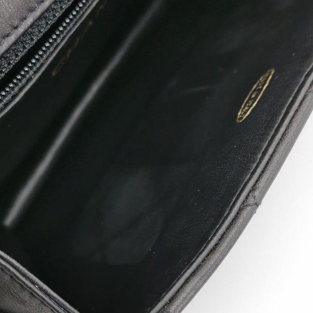 Chanel Vintage Belt Bag Mini Black Lambskin Leather Gold-tone Hardware