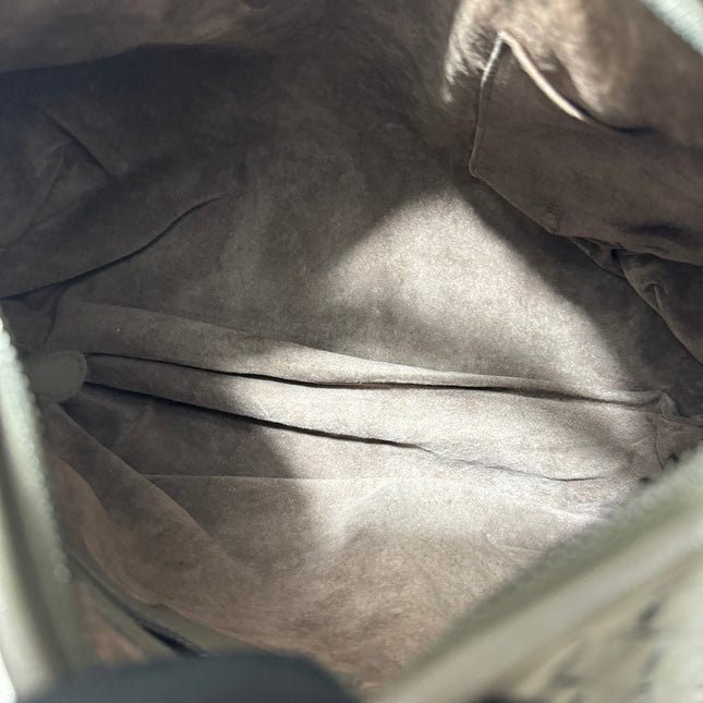 Sold Bottega Veneta Belly Hobo Intrecciato Grey Leather Medium 40cm