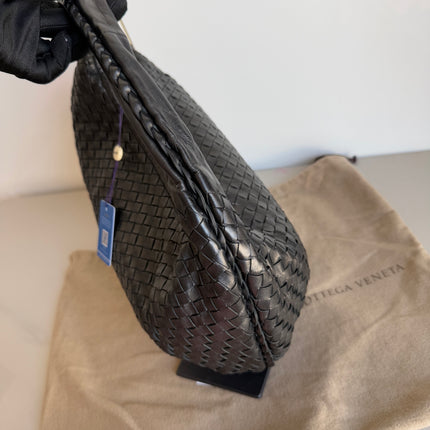 Bottega Veneta Belly Hobo Intrecciato Black Nappa Leather Small 40cm