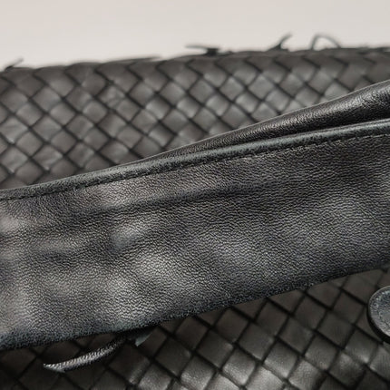 Bottega Veneta Veneta Hobo Maxi Black Tiny Fringes Leather 51cm