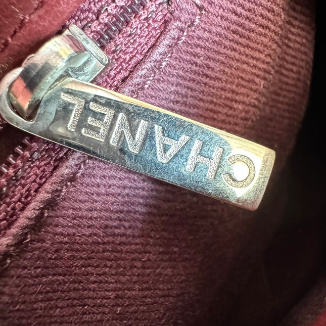 Chanel Classic Flap Medium Chevron Burgundy Quilted Lambskin Leather, 2015