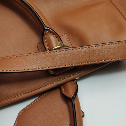 Loewe x Star Wars Amazona Medium 36 Tan Brown Stamps Leather With Strap