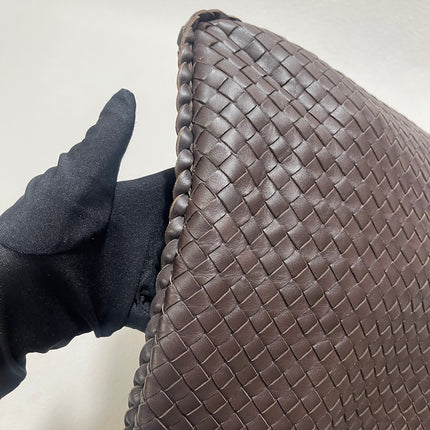 Bottega Veneta Hobo Bag Large Dark Chocolate Brown Lambskin leather 50cm