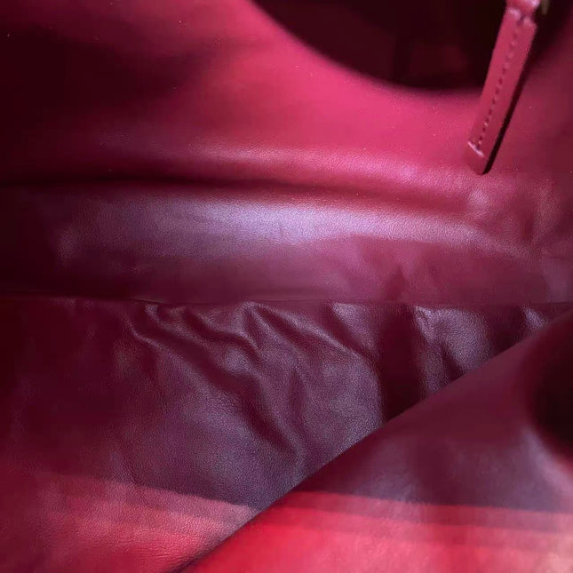 Bottega Veneta Hop Hobo Large Red Intrecciato Leather 45cm