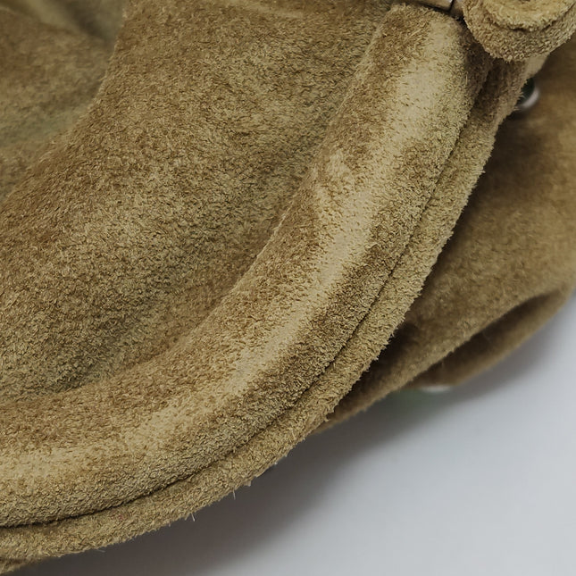 Bottega Veneta Pouch Mini Brown Suede with Multicolor Gems
