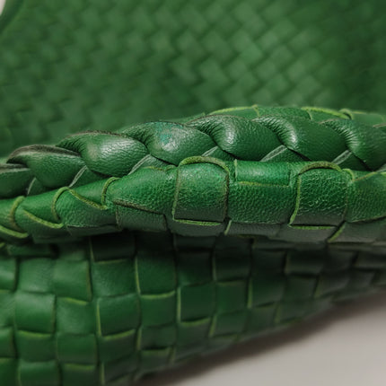 Bottega Veneta Hobo Bag Lambskin Leather Green 40cm