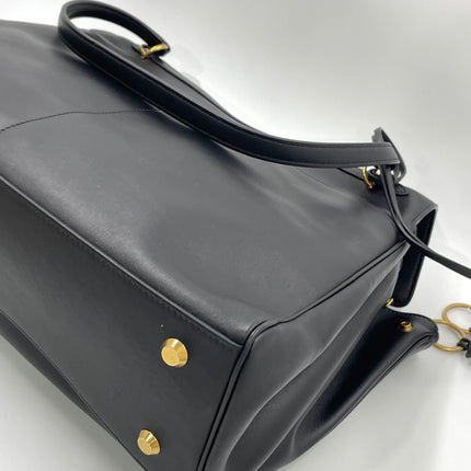 Balenciaga Rodeo Large Black Calfskin Leather Two Way Bag