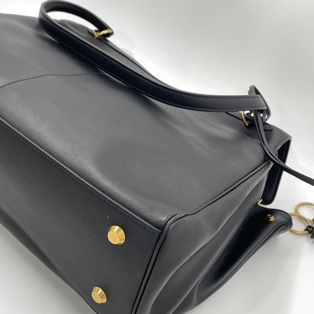 Balenciaga Rodeo Large Black Calfskin Leather Two Way Bag