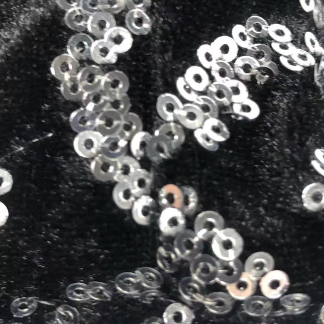 FENDI Mini Bucket White Heart Shaped Sequin Black Bag