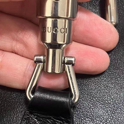 Gucci Jackie 1961 Large Black Calfskin Leather With Long Strap