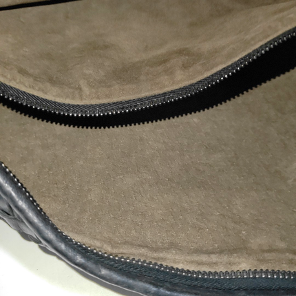 Bottega Veneta Intrecciato Hobo Bag Medium Black Lambskin leather 48cm