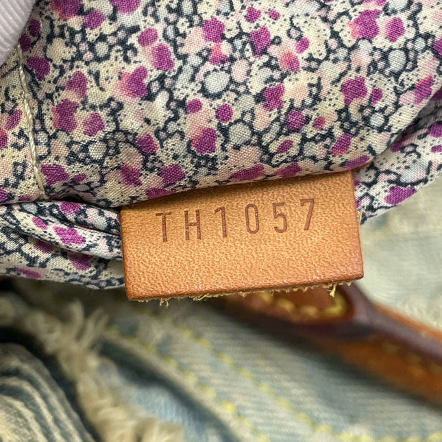 Louis Vuitton Patchwork Speedy 30 Blue Denim Handbag