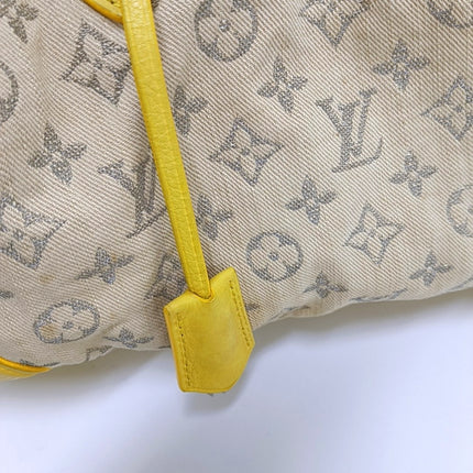 Louis Vuitton Neo Papillon Revelation GM Beige and Canvas Yellow Leather with Strap