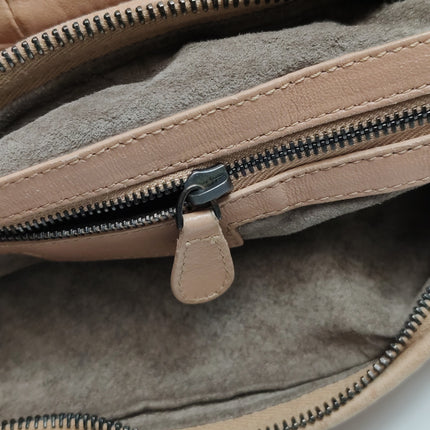 Bottega Veneta Veneta Hobo Beige Almond Brown 47cm