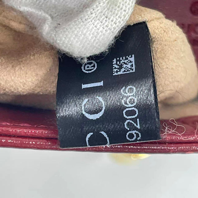 Gucci Jackie 1961 Mini Red Burgundy Leather Bag