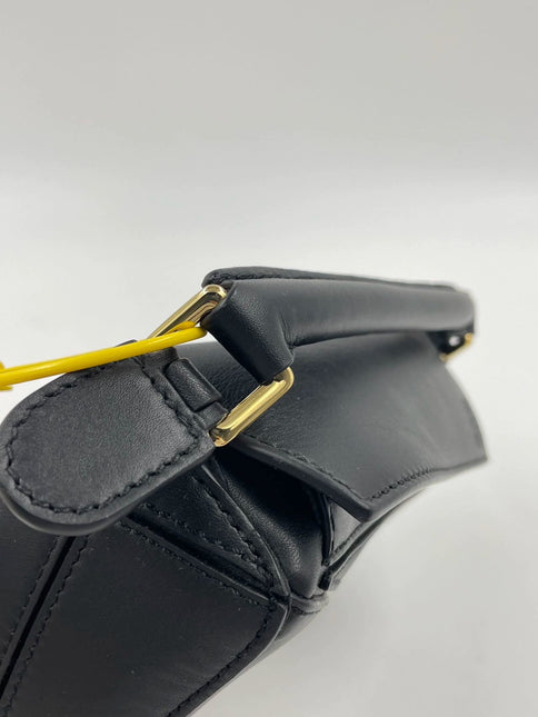 Sold Loewe x Howl's Moving Castle Studio Ghibli Collection Puzzle Calcifer Mini Black Crossbody Bag