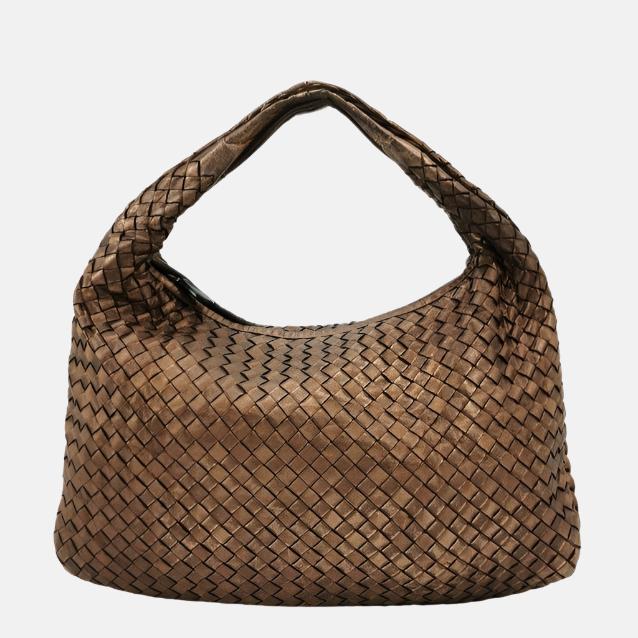 Bottega Veneta Veneta Hobo Metallic Copper Leather Medium 38.5-Luxbags