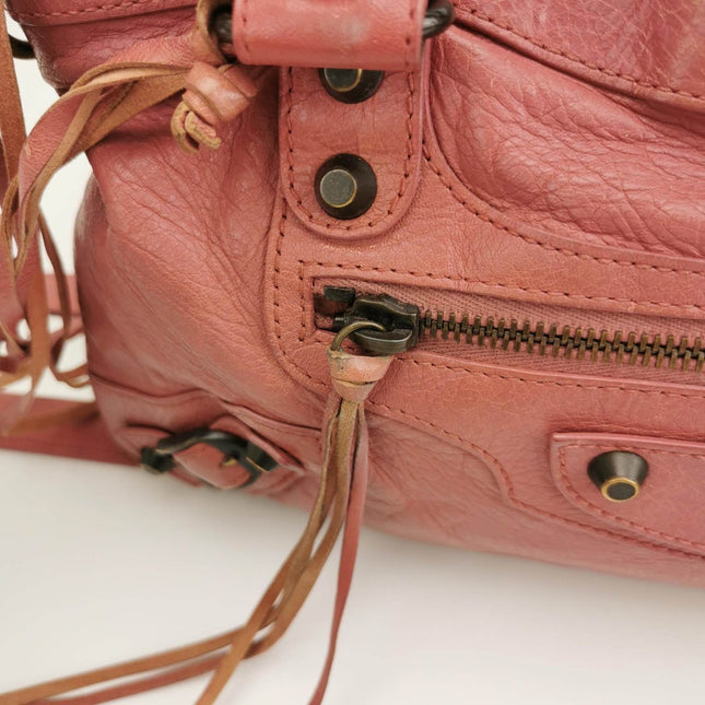Sold Balenciaga City Bag Pink with black hardware Classic Crossbody Bag