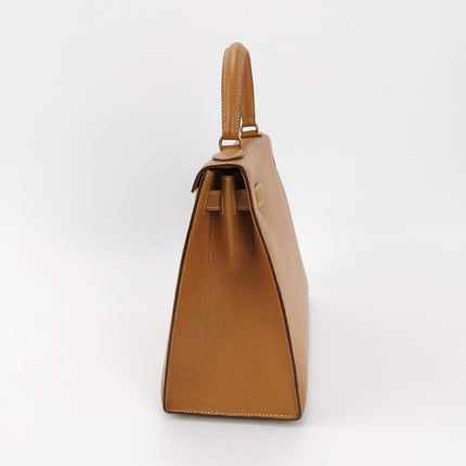Hermes Kelly 28 Sellier Brown Gold Epsom Leather Gold Hardware 1985