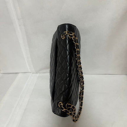Chanel Classic Flap Maxi Black Caviar Leather Single Flap with Gold Hardware
