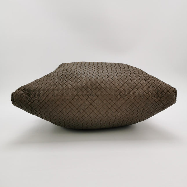 Bottega Veneta Maxi Convertible Tote Dark Chocolate Brown Leather 50cm