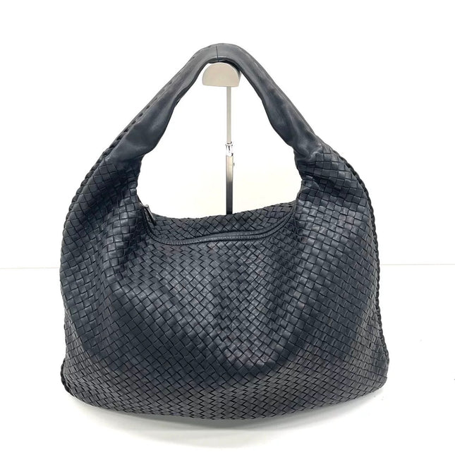 Bottega Veneta Veneta Sac Hobo Maxi en Cuir Noir 52-54cm