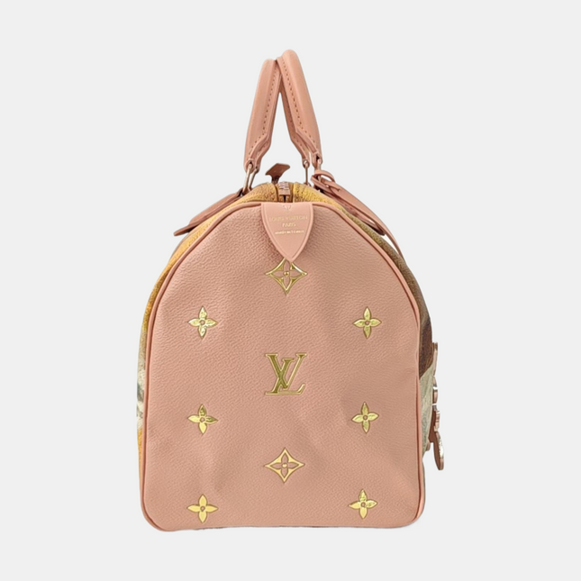 Louis Vuitton x Jeff Koons Speedy 30 Fragonard Girl with the Dog Top Handle Bag