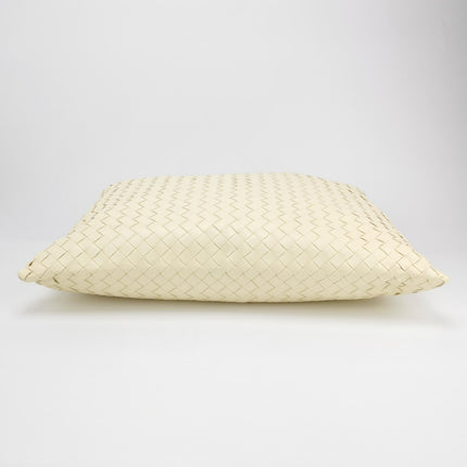 Bottega Veneta Hop Large Leather Pale Cream Yellow Hobo Bag