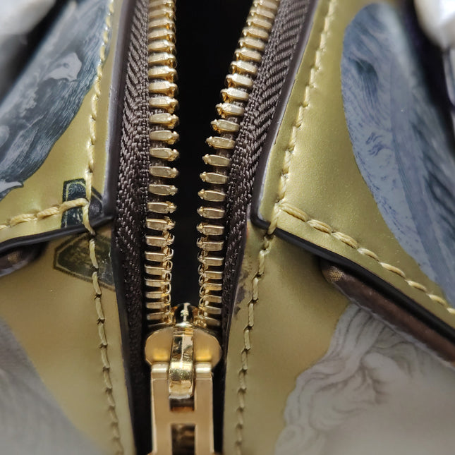 Louis Vuitton Speedy 25 Bandouliere Fornasetti Museum Gold