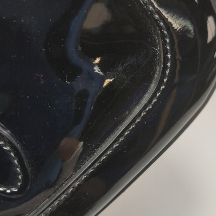 Gucci Jackie 1961 Mini Black Patent Leather Bag with Crystal Chain Strap