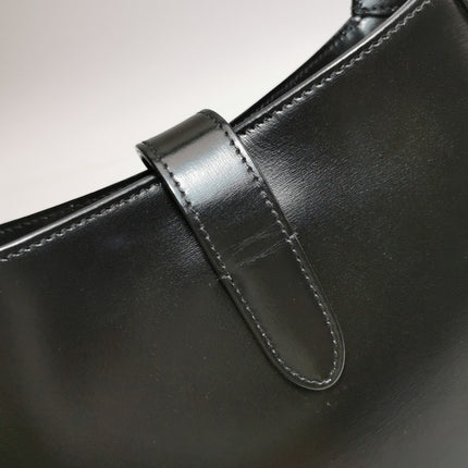 Sold Gucci Jackie 1961 Black Leather Bag Small with Adjustable Strap