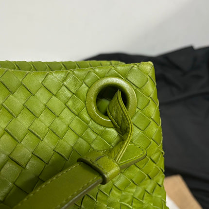 Bottega Veneta Garda Avocado Green Intrecciato Nappa Leather Large 33cm