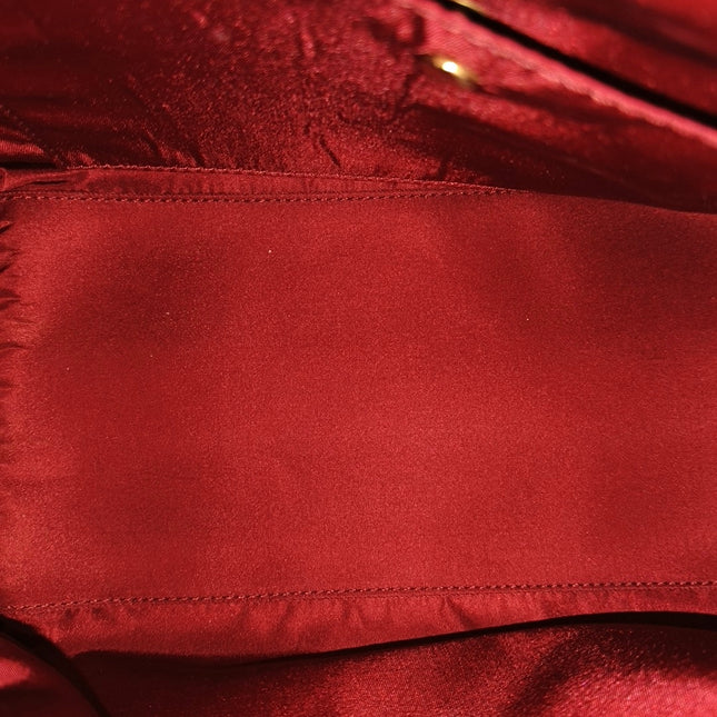 Christian Dior Trotter Boston Cloth Oblique Medium Red Handbag