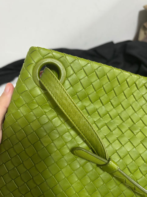 Bottega Veneta Garda Avocado Green Intrecciato Nappa Leather Large 33cm