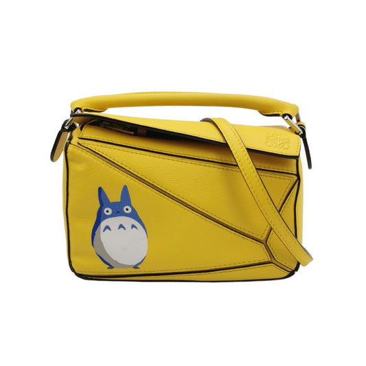 Loewe x Totoro Studio Ghibli Collection Puzzle Mini Yellow-Luxbags