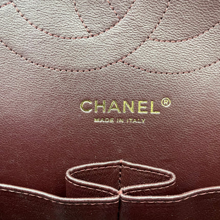 Chanel Classic Flap Jumbo 2011 Black Caviar Leather Double Flap Gold Hardware