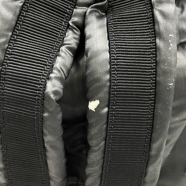 Chanel Doudoune Backpack Embossed Black Nylon Medium