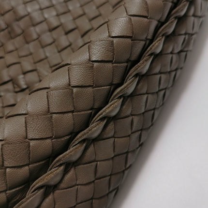 Bottega Veneta Belly Hobo Intreccio Leather Grey Large 54cm