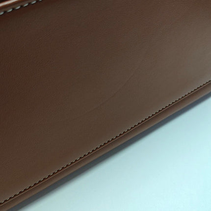 Celine Soft 16 Bag Medium Caramel Natural Tan Smooth Satin Calfskin Leather