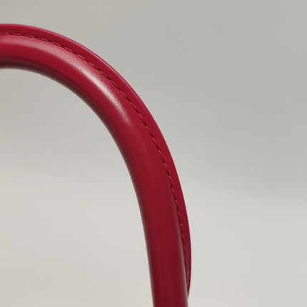 Delvaux Brilliant Mini Red Calfskin Leather Top Handle Crossbody Bag