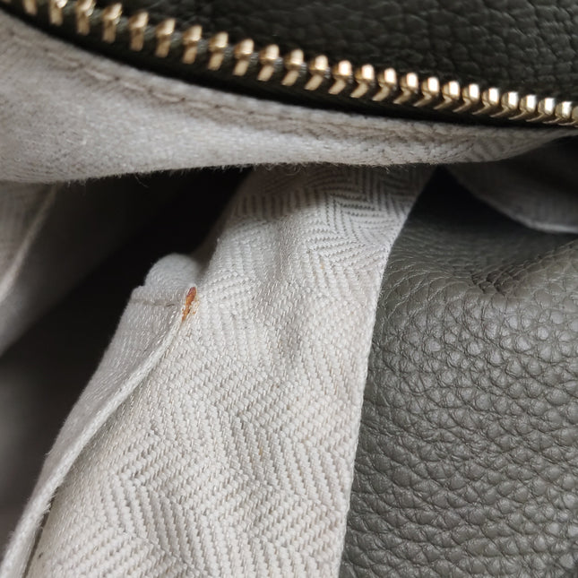 Loewe Puzzle Medium Tricolor Green Beige Calfskin leather bag