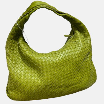 Bottega Veneta Hobo Bag Large Leather Mela Green 47cm-Luxbags