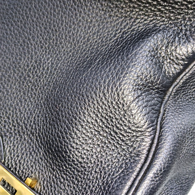 Hermes Birkin 35 Recolored Black Togo Calfskin Leather Gold-tone Hardware 2010