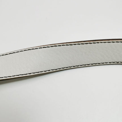 Dior Saddle Vintage Leather White with Silver Hardware