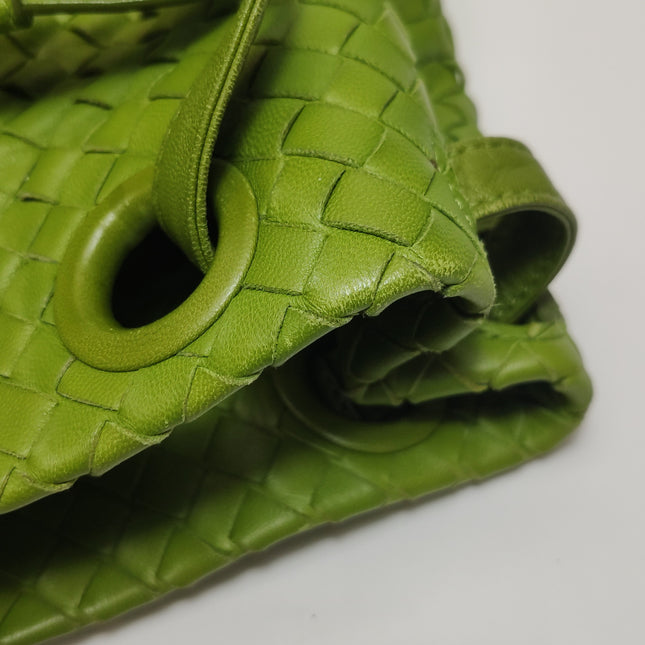 Bottega Veneta Garda Avocado Green Intrecciato Nappa Leather Large 33cm