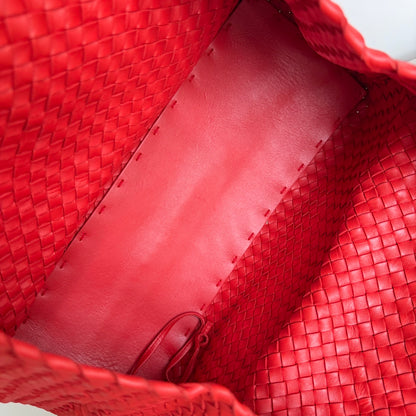 Bottega Veneta Cabat Large Intreccio Red Leather 40cm