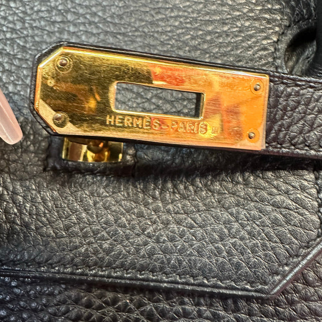 Hermes Birkin 40 Black Togo Leather Gold Hardware 2001