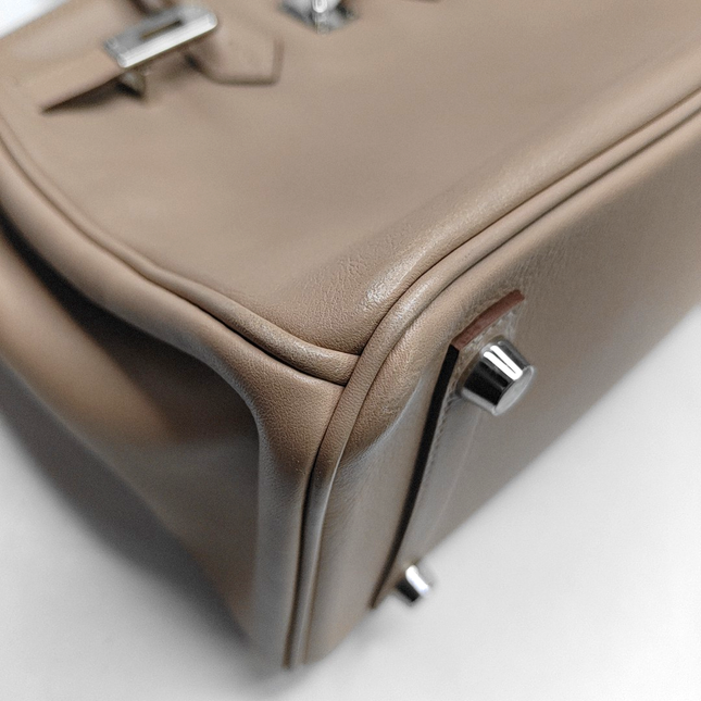 Hermes Birkin 25 Trech Grey Swift Leather Palladium Hardware 2016